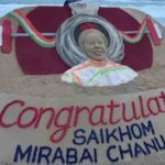 Tokyo Olympics: Sudarsan Pattnaik congratulates Mirabai Chanu through sand art
