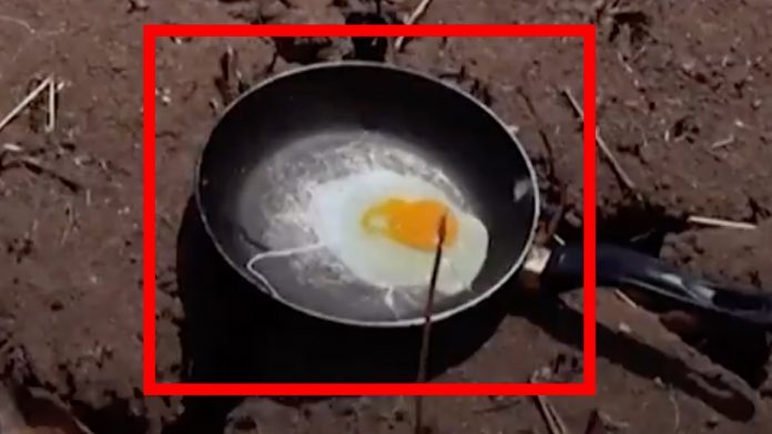 Some parts of Greece are so hot you could fry an egg