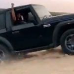Mahindra Thar shows its prowess in sand dunes