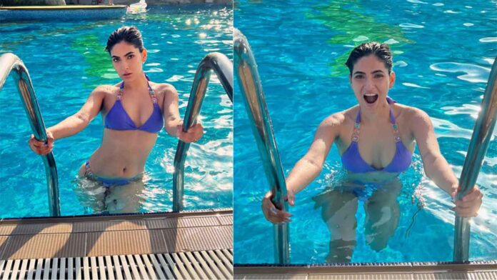 Karishma Sharma takes a dip in pool, shares pics with fans