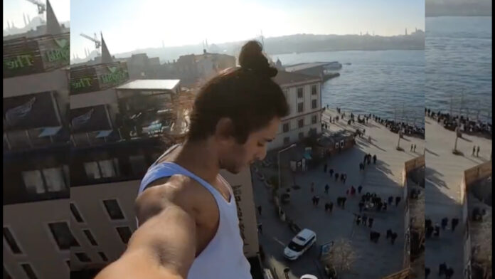 Istanbul: Viral video shows daredevil parkour athlete running across rooftop railings