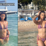 Iranian model Mahlagha Jaberi flaunts her body in swimsuit 