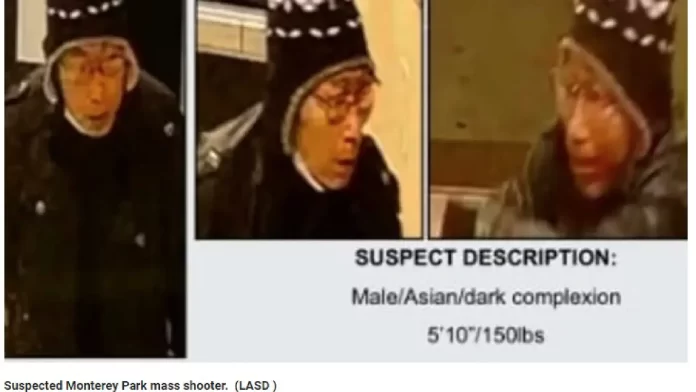 California Shooting: Cops Release Photo Of Suspected Gunman Who Killed 10 in Monterey